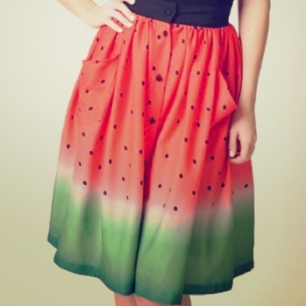 4x Unique Vintage watermelon skirt